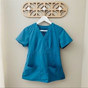 Grey's Anatomy Scrub Top Blue/Green Sz XS